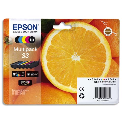 Epson Cartouches Jet d'encre C13T33374011